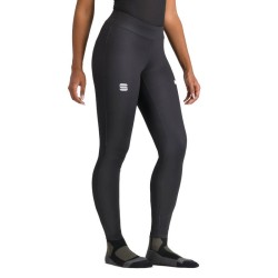 Warme Damenstrumpfhose Sportful Squadra W schwarz / weiß